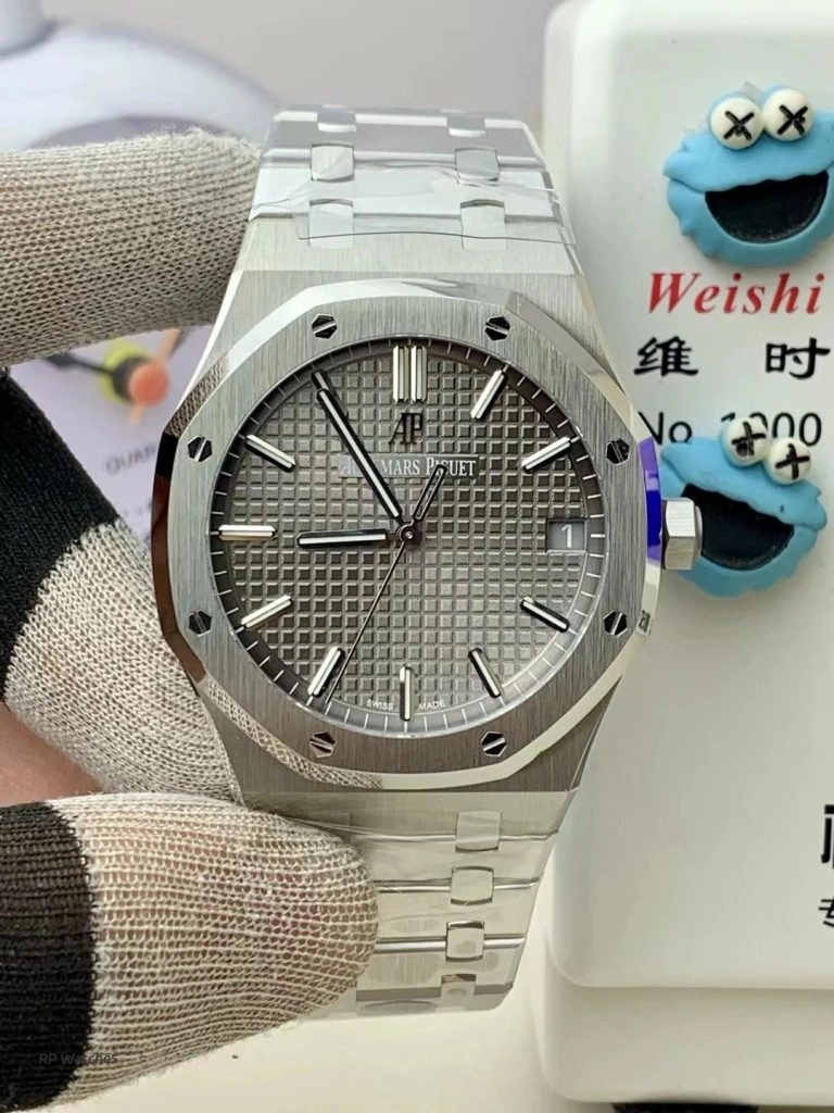 Audemars Piguet Royal Oak 15500ST.OO.1220ST.02 Mostrador Cinza Texturizado