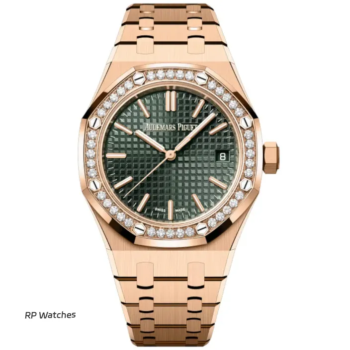 Audemars Piguet Royal Oak 15551OR.ZZ.1356OR.06 Ouro Rosé com Diamantes 37mm – Réplica Super Clone 1:1<div class="wpkj-loop-price"><span class="wpkj-loop-currency">R$ </span><span class="wpkj-loop-amount">3,756</span></div>