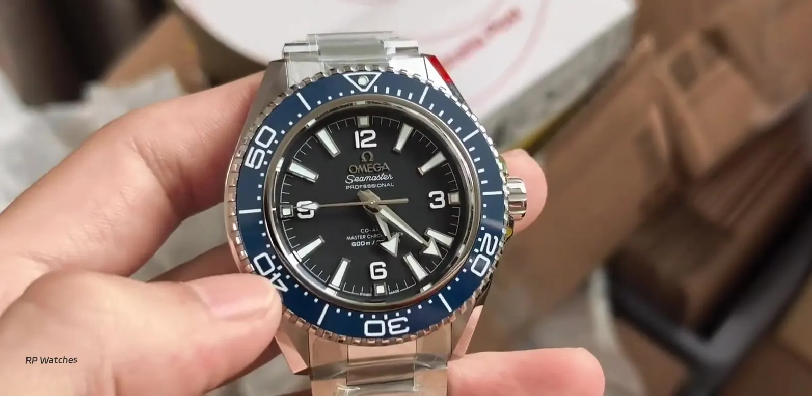Escala e material luminoso do bezel de cerâmica da réplica VSF Seamaster 600