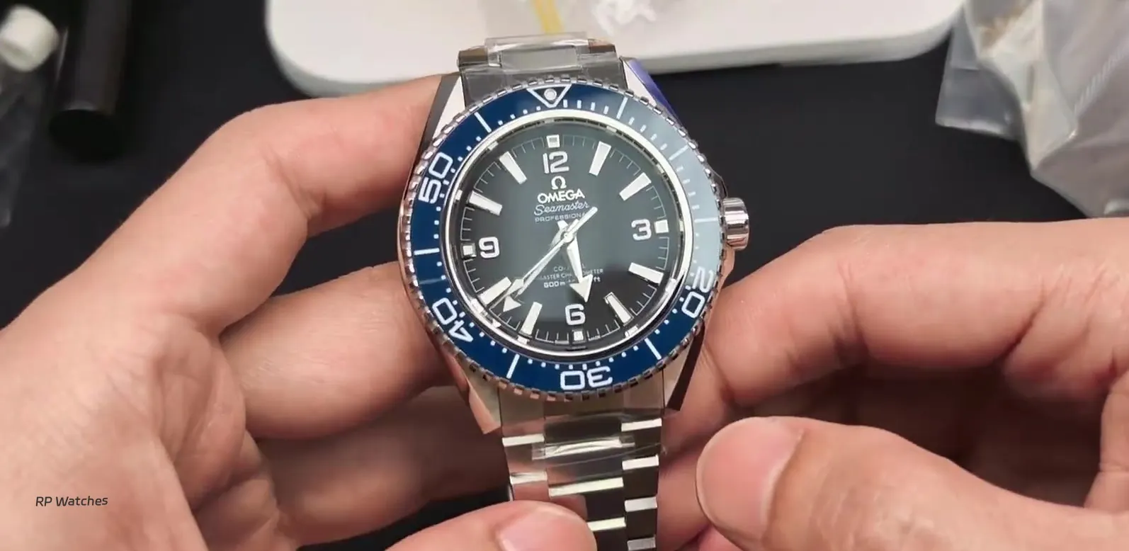 Réplica VSF Seamaster 600 com bezel de cerâmica laranja
